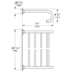 GROHE 40660000 Essentials Multi-Towel Rack, Starlight Chrome