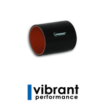 Vibrant 4 Ply Silicone Sleeve, 3" I.D. x 3" long - Black - Xenocron Tuning Solutions
